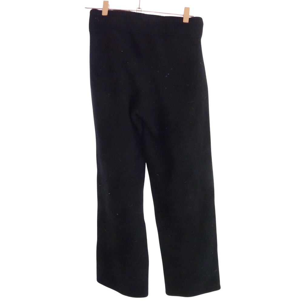 TNA Aritzia Womens Pull On Pants Medium M Black Wool Blend Trousers Minimalist